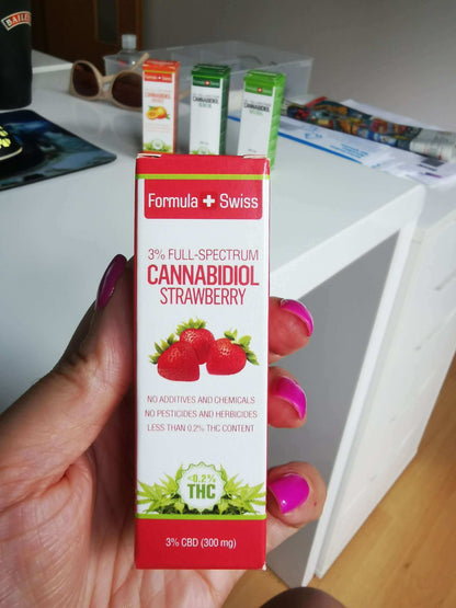 CBD olje Formula Swiss v olju MCT z jagodo